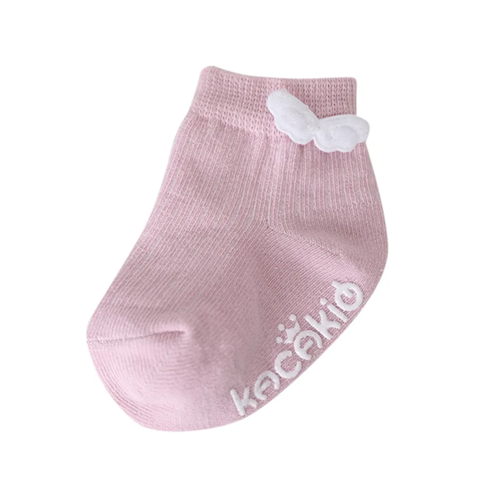 

LONSANT Infant Baby Boys Girls socks toddler Baby cotton Letter print Socks little Wings baby Anti-Slip Slipper Comfy Socks