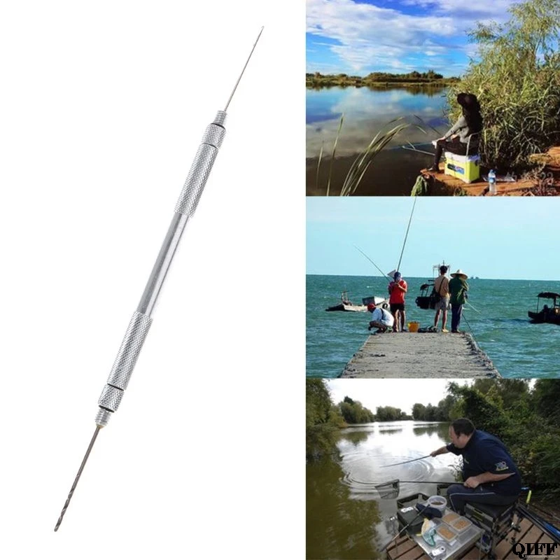 

1 Set 2 in 1 Carp Fishing Drill Hook Boilie Hair Rig Hook Baiting Tools New MAR28