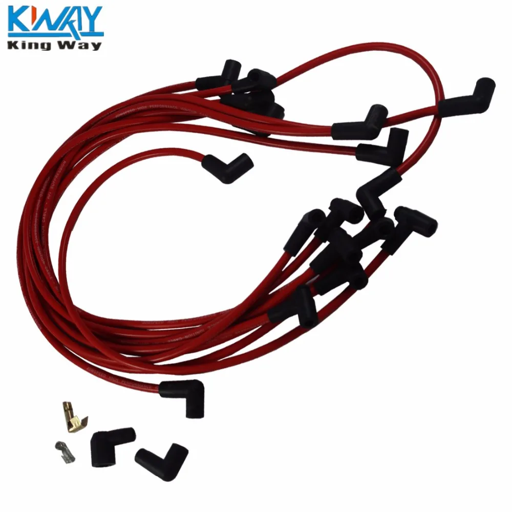 FREE SHIPPING King Way Red 73689 Ultra 40 Spark Plug Wires Set Big