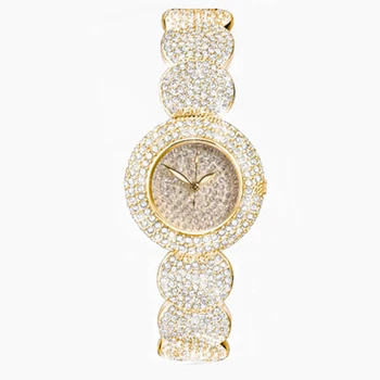 

2018 Luxury Watch Women Top Famous Brand Watches Diamond Dress Wrist Watch Quartz Clock Ladies Watch with Rhinestones Bracelet