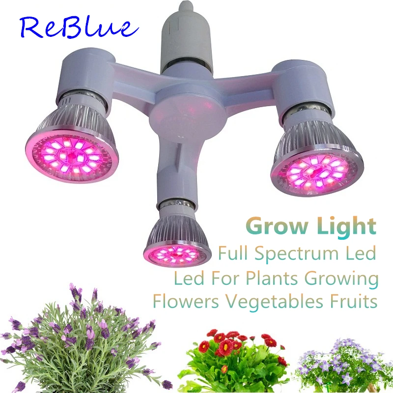 

ReBlue Grow Light Lamp For Plants Full Spectrum Led Grow Phyto Lamps Plant Light 7W 21W 35W fitolampy Led Grow Light For Flower