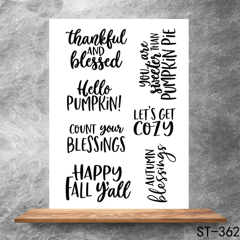 

The harvest season Transparent Clear Stamps DIY Scrapbooking Album Card Making DIY Decoration Making Embossing Stencil