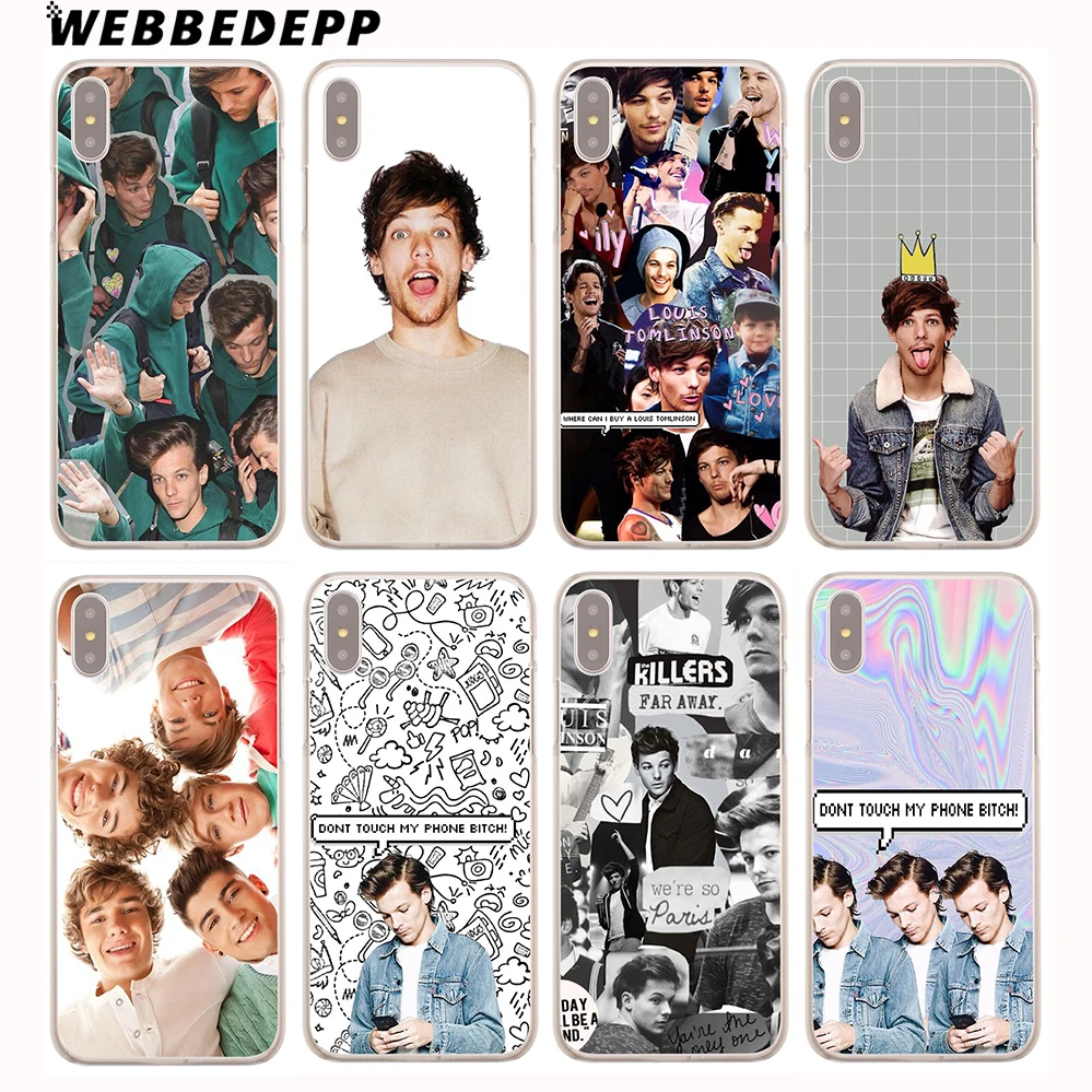WEBBEDEPP Louis Tomlinson Hard Cover Case for iPhone 8 7 6S Plus X/10 5 5S SE 5C 4 4S