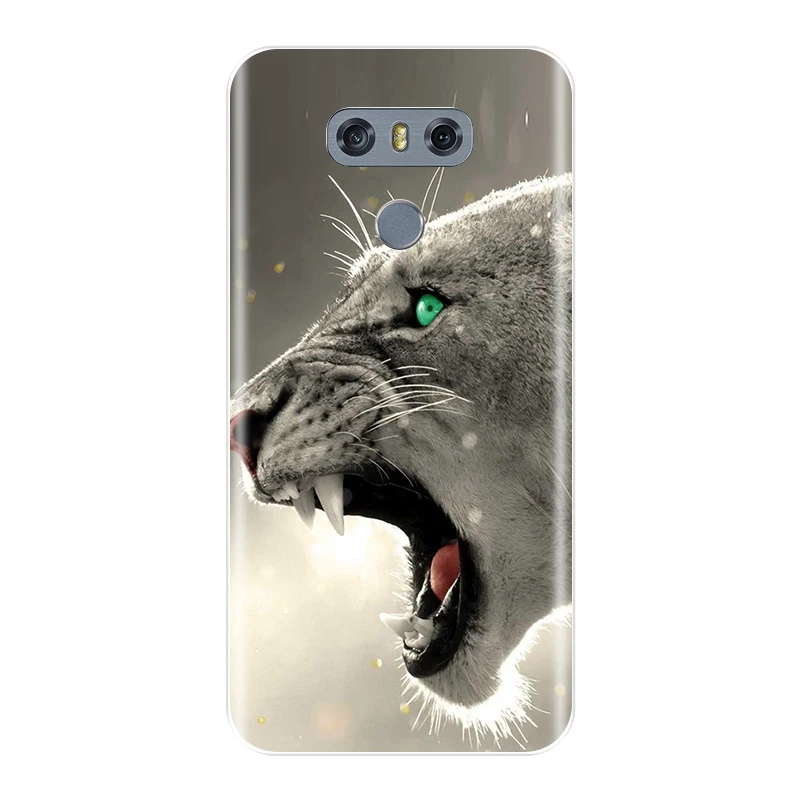 Чехол для LG G6 из мягкого силикона ТПУ с изображением милого кота чехол накладка