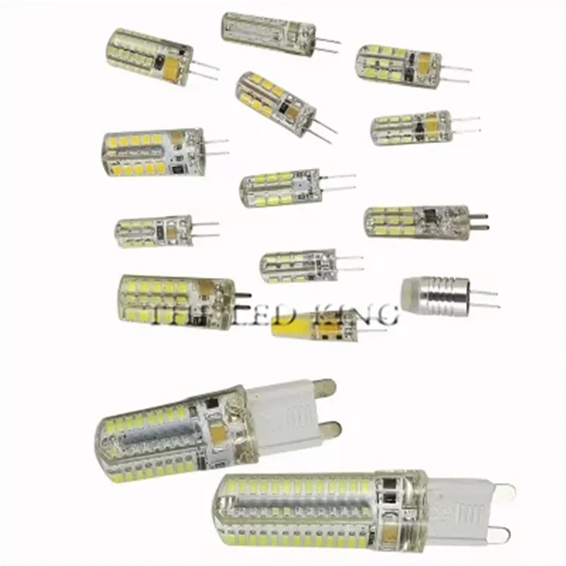 G9 светодиодный светильник AC220V 3014 7 Вт 9 Вт 12 Вт 15 Вт 21 Вт светодиодный Кристальный силиконовый свеча Заменяет 40-100 Вт галогенные лампы Рождественский светодиодный светильник для спальни