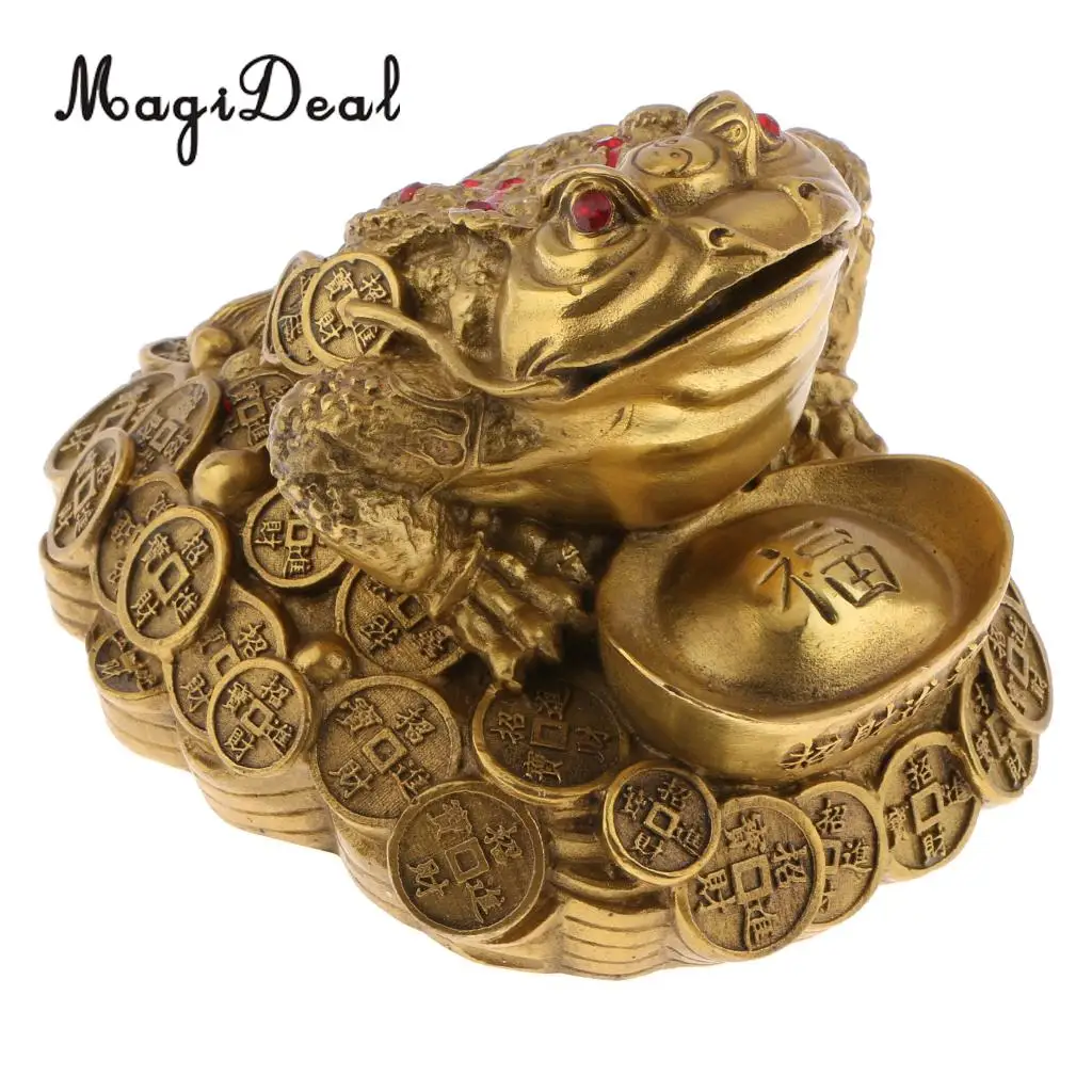 Feng Shui Money Lucky Fortune Wealth Chinese For Frog Toad Coin Home Shop Office Table Decoration