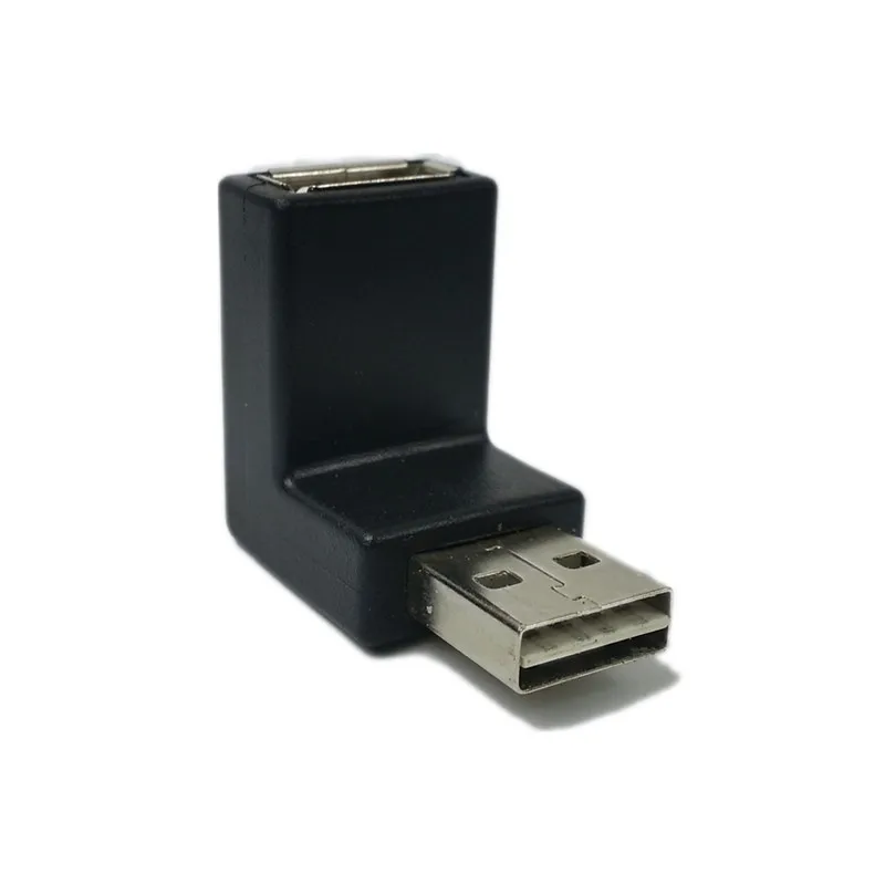 Удлинительный адаптер USB 2 0 A типа Папа мама двусторонний дизайн с углом наклона 90