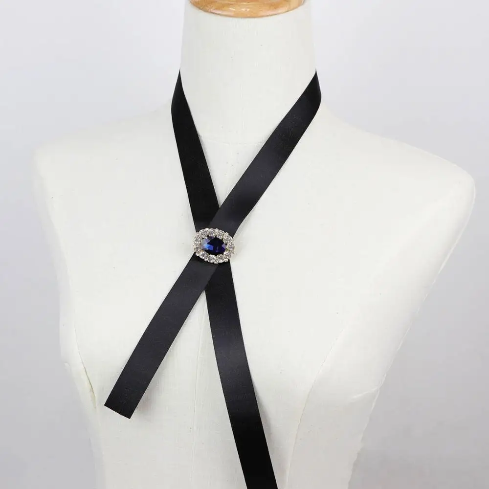 Белый многоцелевой ювелирный галстук-бабочка, регулируемый съемный воротник, аксессуар для рубашек, женский подарок, вечерние, на каждый день - Цвет: 5