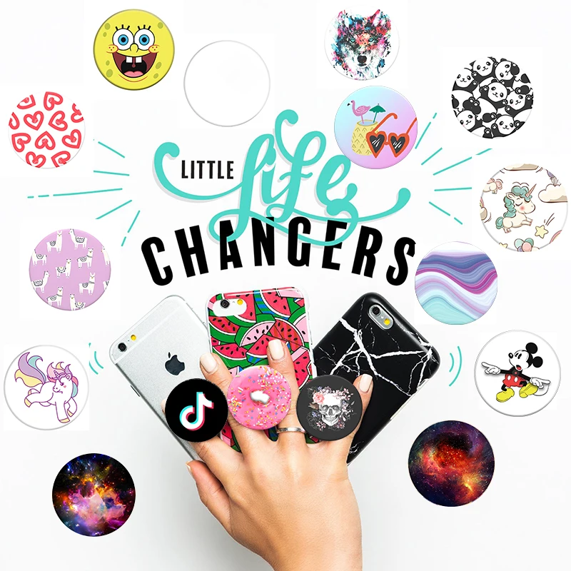 

PopSoket Tiktok for попсокет Phones Luxury Mobile Phone Holders Round Rotatable Colored Pocket Socket Finger Ring PipSocket