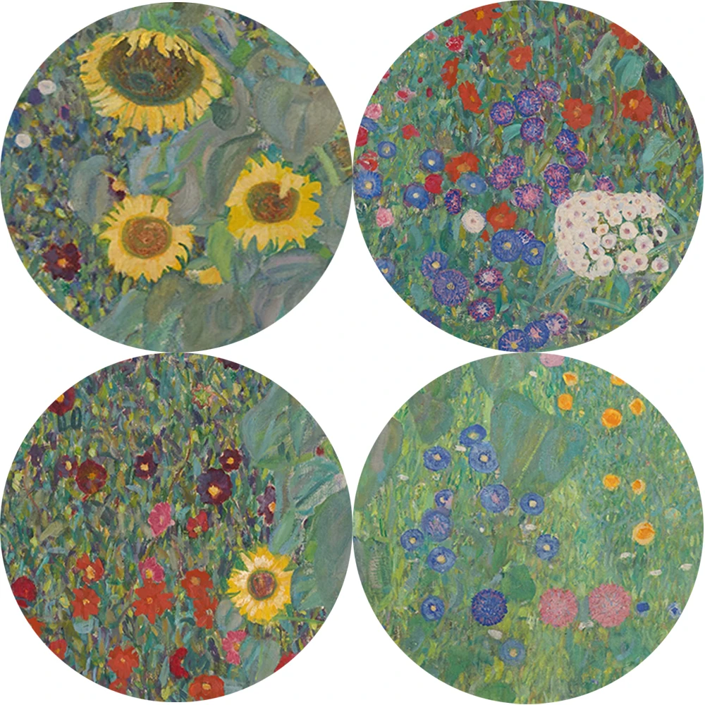 絵画 インテリア グスタフ 特殊ゲル加工絵画 花 Mw パネル 静物 風景画 パパヴェリ 壁掛け Klimt ポスター ディ クリムト リビング カンポ ギフト 額入り アートパネル