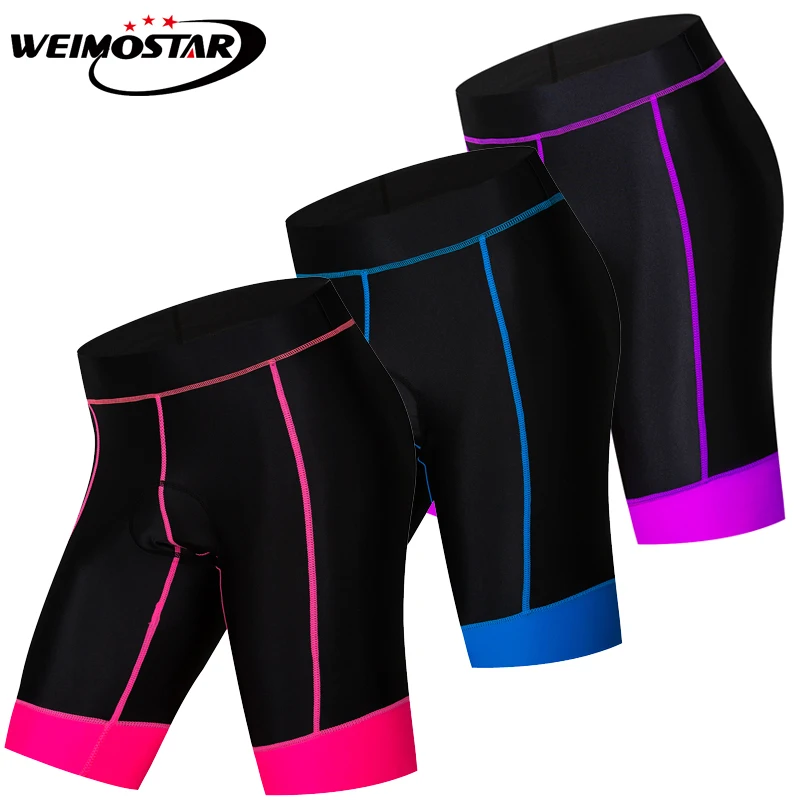 

Cycling Shorts Women 4D Gel Padded Mountain Bike Shorts Outdoor Sport Tight Riding mtb Bicycle Shorts Breathable Pink Purple
