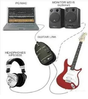 Nuevo cable de conexión de guitarra a interfaz usb, ordenador portátil, estudio de grabación negro/blanco|to pcusb to - AliExpress