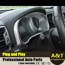 2016 2017 model car styling for Kia Sportage KX5 high quality chrome instrument panel decorative frame 1 PCS Car Accessories