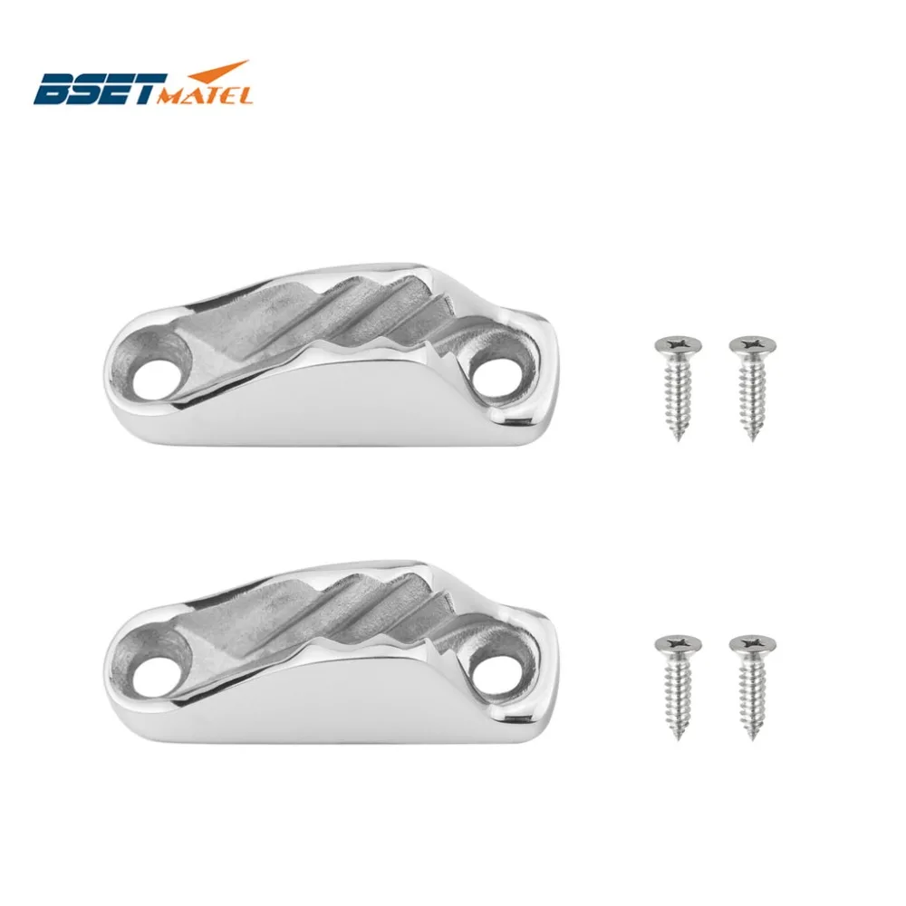 

2PCS Durable SS316 Boat Clam Cleat Rope Cleat Jam Cleat line cleat Boat Parts Hardware Sailing Kayak marine Accessories
