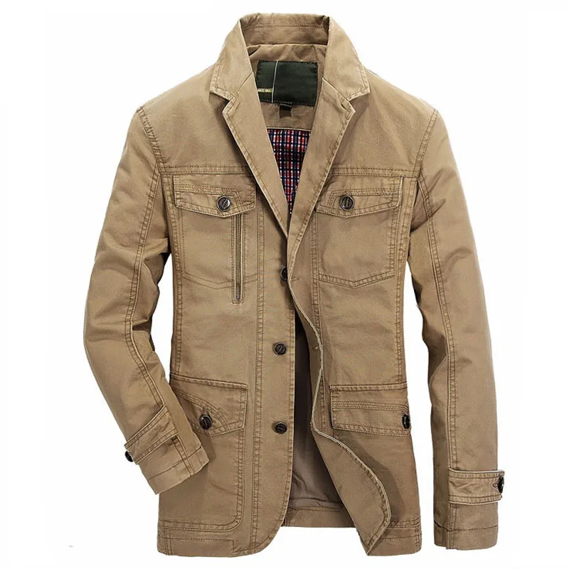 Male Spring Autumn Casual Jacket And Coat Mens Military Tactical