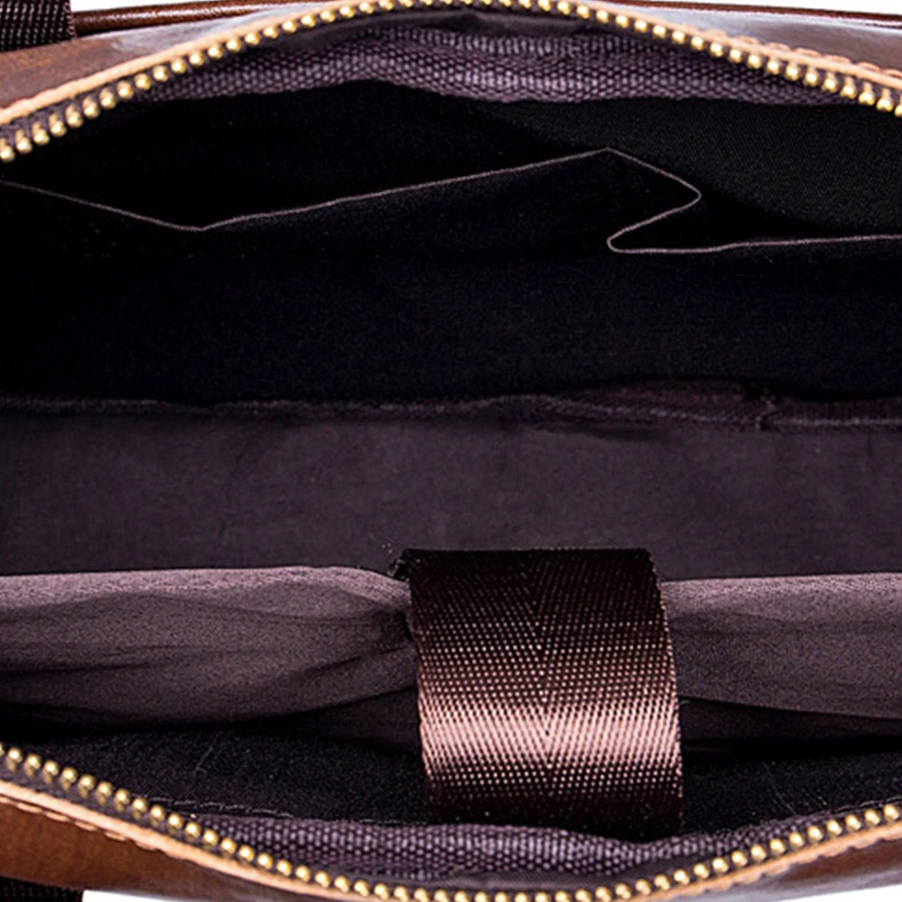 Винтажный Одноцветный мужской кожаный деловой портфель сумка на плечо сумка для ноутбука