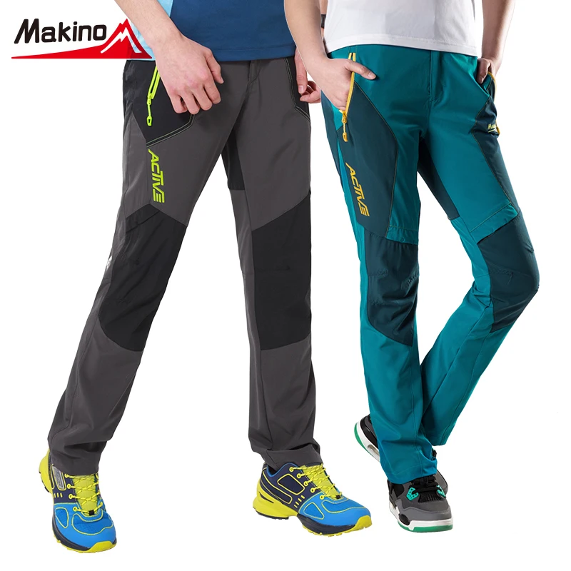 Makino 2017 Spring Summer Men Women Hiking Pants Lovers Outdoor Climbing Wear Slim Waterproof
