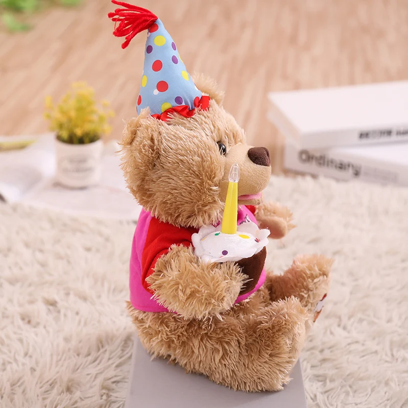 Говорящий Поющий торт ко дню рождения bearr говорящие плюшевые игрушки электронные