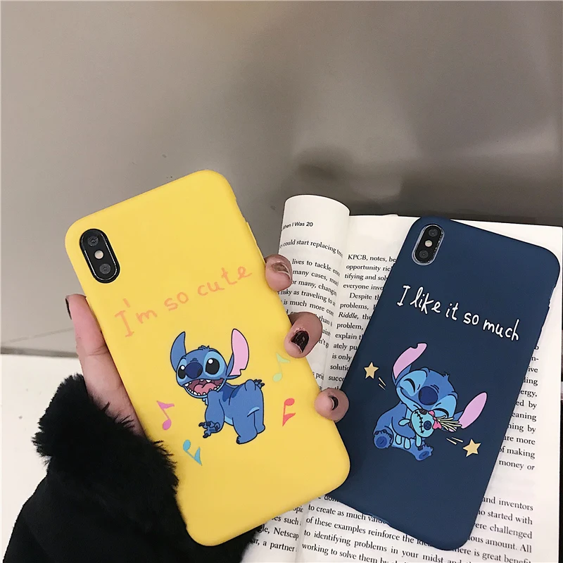 

Cartoon Soft TPU Cases For iPhone 6S 8 7 6 S Plus Case Matte Back Cover Coque For iPhone X 11 Pro XS Max XR 5 5S SE Cases Capas