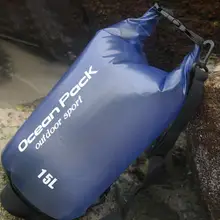 15L большой Ёмкость ПВХ Водонепроницаемый сухость чехол-сумка для занятий спортом на открытом воздухе плаванье рафтинг каякинга сумка для рейсов# EW