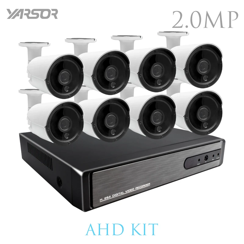 

AKT2008LF HD 8CH CCTV System 1080P HDMI DVR 720P CCTV Security Camera 4PCS 1280TVL IR Outdoor camera Video Surveillance kit