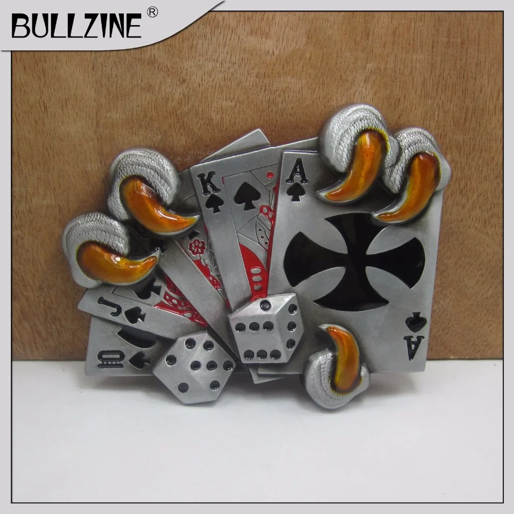 Buy The Bullzine wholesale Playing card belt buckle