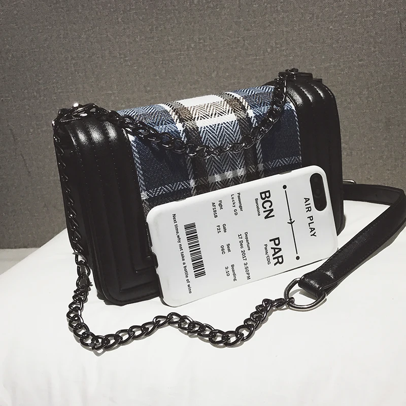 2018 небольшой мини клапаном сумка Для женщин Crossbody Курьерские сумки с цепочкой