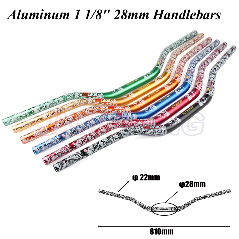 

Aluminum handlebars Motocross 1 1/8" 28mm pit bike motorcycle handlebar fat bar manillar for honda crf 230