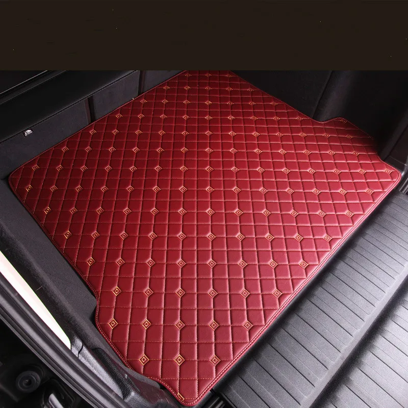 

No Odor Waterproof carpets Boot rugs Custom special car trunk mats for Volkswagen Tiguan EOS UP Polo Sharon C-TREK