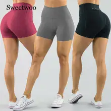 Women's High Waist Sports Short Workout Running Fitness Leggings Female Yoga Shorts Gym Yoga Leggings With Side Pocket checked panel side leggings shorts