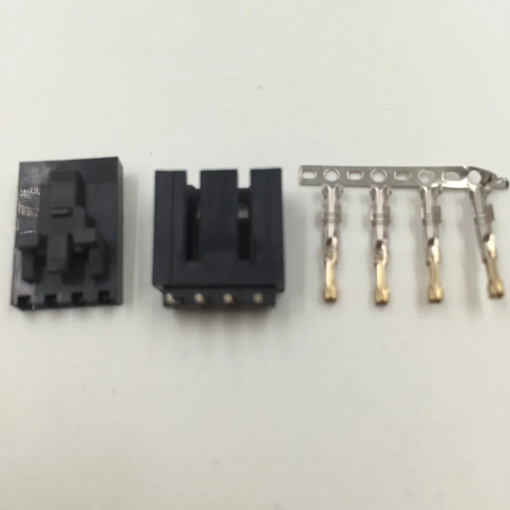 

20 SETS 2520 Molex 2.54mm 4-Pin Male & Female with LOCK Connector and Crimps
