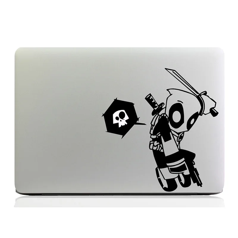 15, Black DEADPOOL Apple MacBook Decal Sticker
