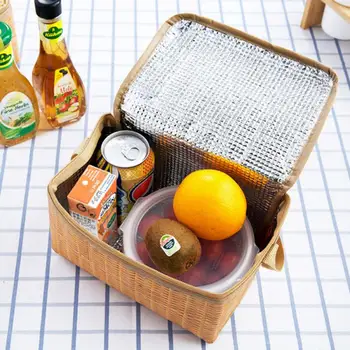 

Portable Lunch Bags Insulated New Design Thermal Cooler Lunch Box Tote Storage Bag Picnic Container Food Picnic Bag Packet