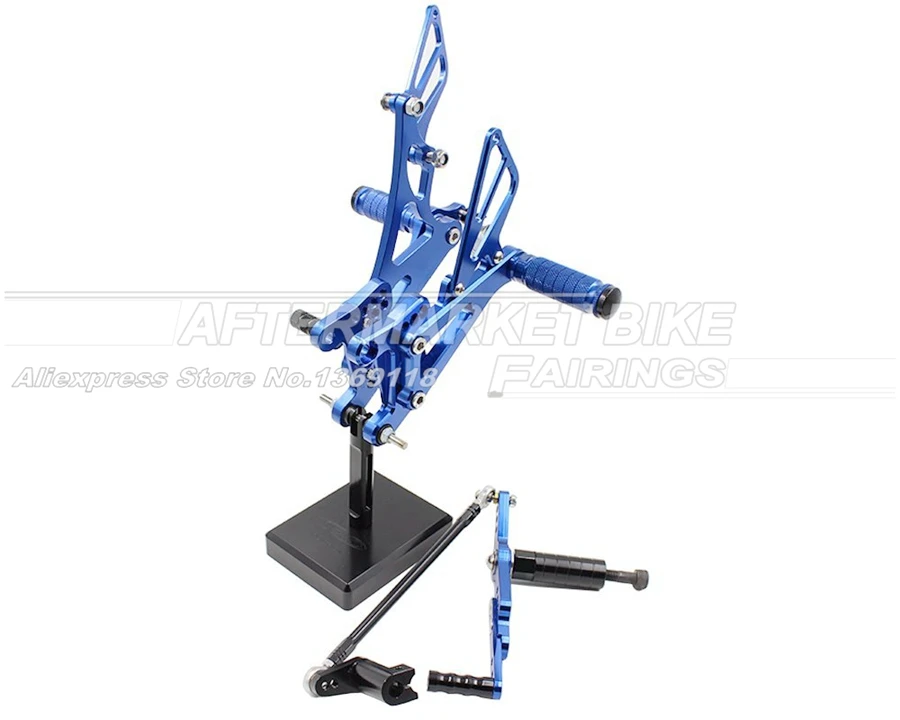 

Motorcycle CNC Adjustable Rearset For Yamaha YZF R1 2007 2008 Aluminum Rear Foot Peg Sets