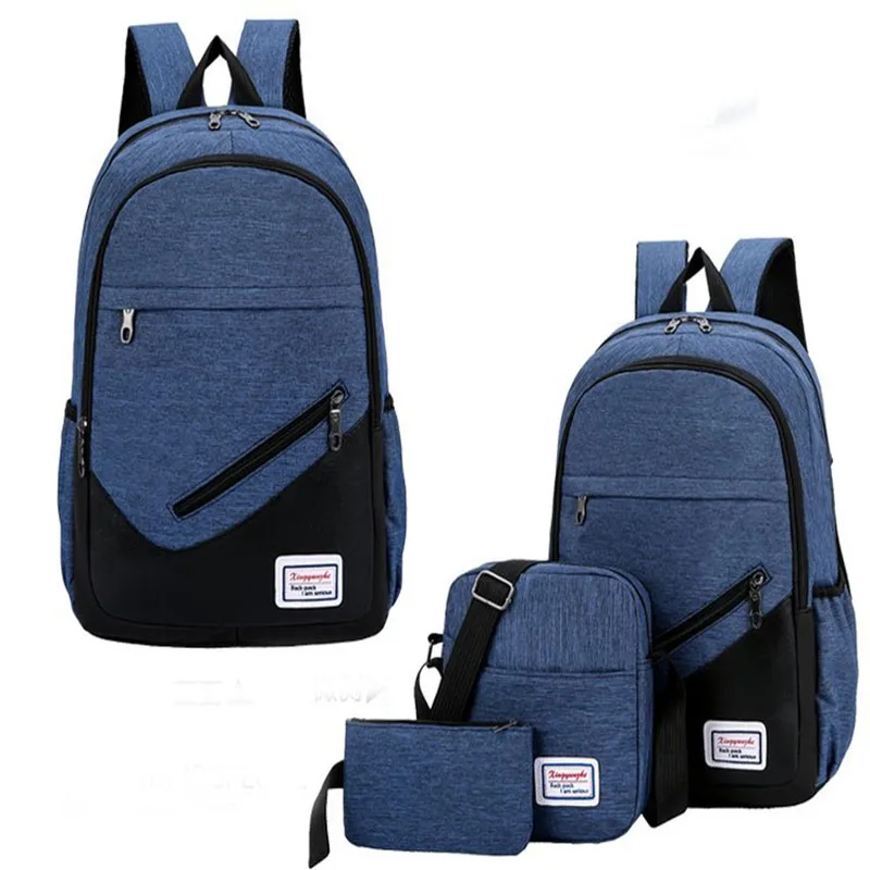 

Backpack cross-border hot selling backpack nylon 3pcs set-style travel bag ultra-light sports large capacity backpack