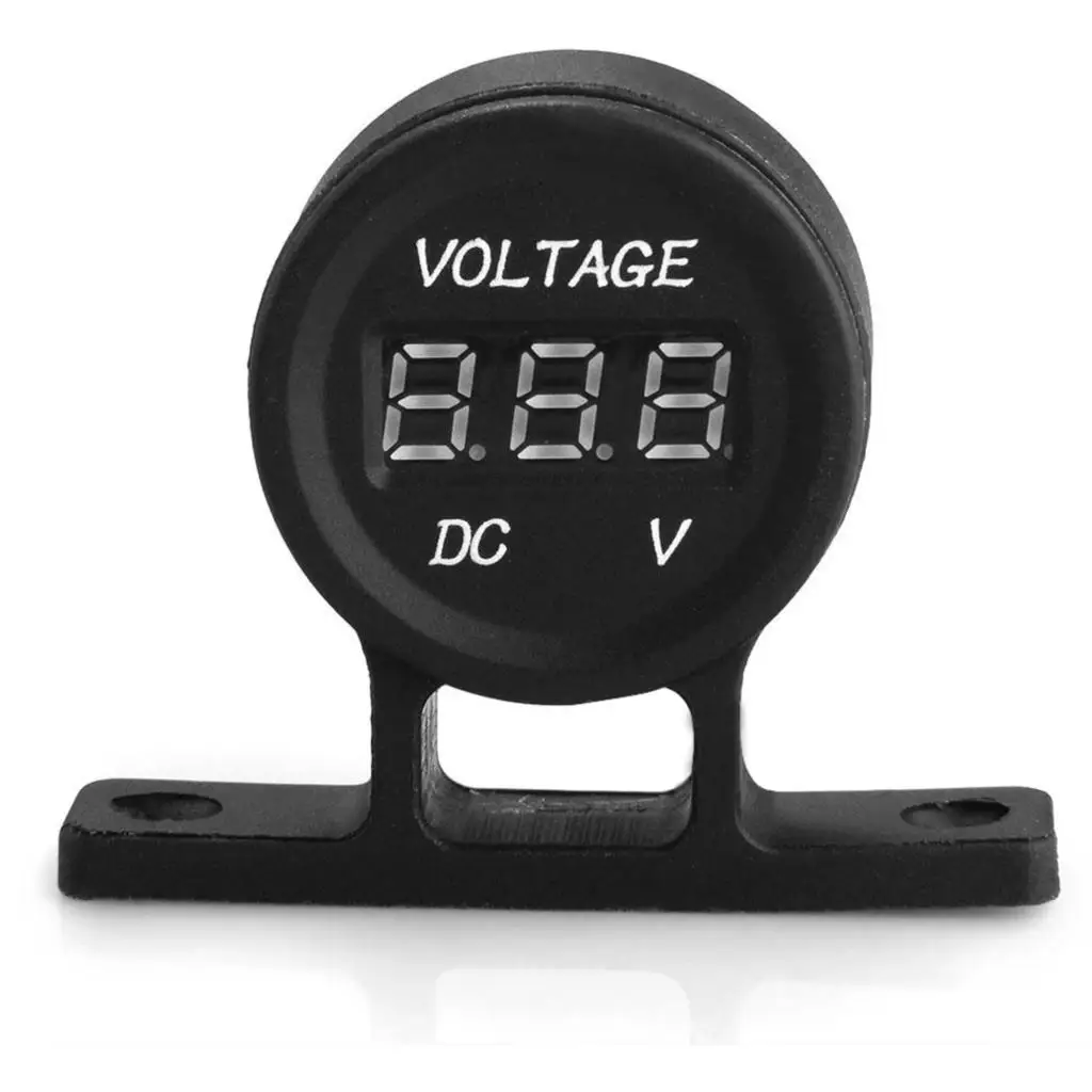 

Inpelanyu 12V Universal Car Truck LED Voltmeter Voltage Volt Meter Gauge Black