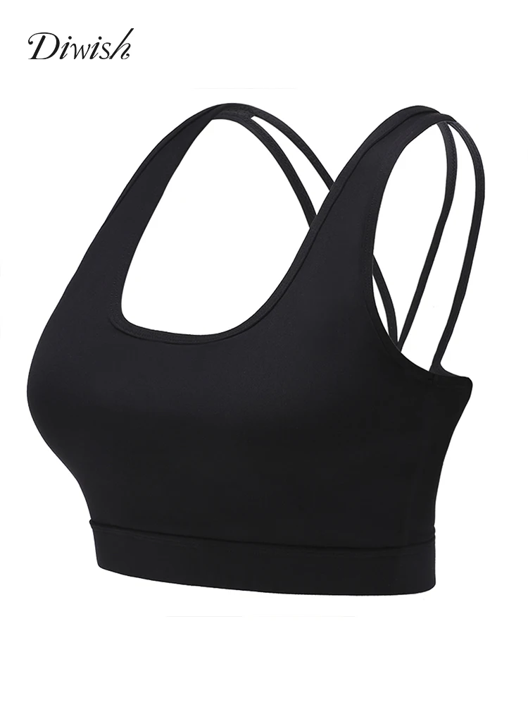 

Diwish Hollow Top Yoga Fitness Bra Sexy Breathable Push Up Running 2019 Quick Dry Sport Tops Gym Sportswear Sports Bra Underwear