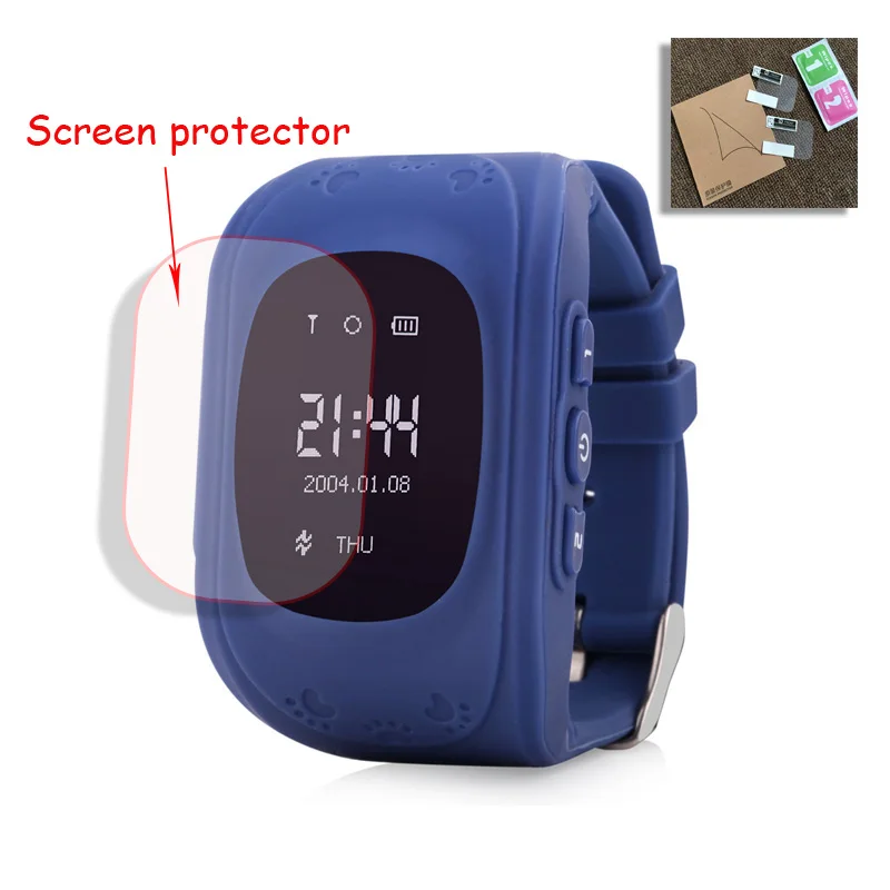 Baby Kids Child Smart GPS Watch Universal Protection Tempered Smartwatch Glass Screen Film Protector Case for