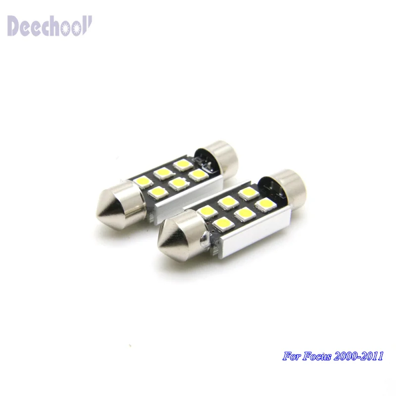 Светодиодный светильник Deechooll для автомобиля 2 шт. 39 мм 3030 SMD лампа Ford Focus 2000 2011