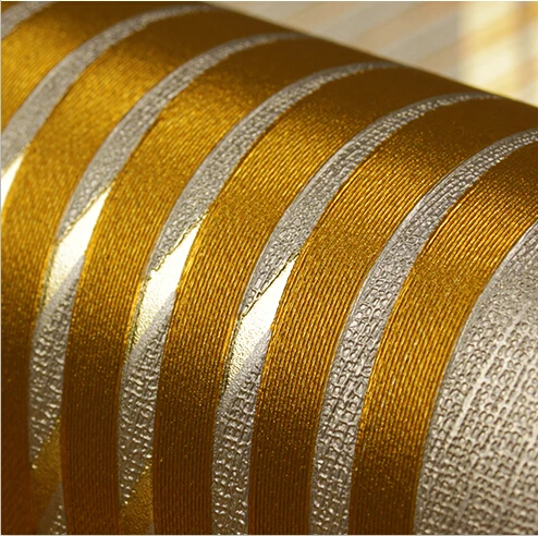 

Modern Luxury Stereo 3D Striped Wallpapers Living Room KTV Walls Wallpaper Roll 3D PVC Wall Paper Brown Black Red Gold Wallpaper
