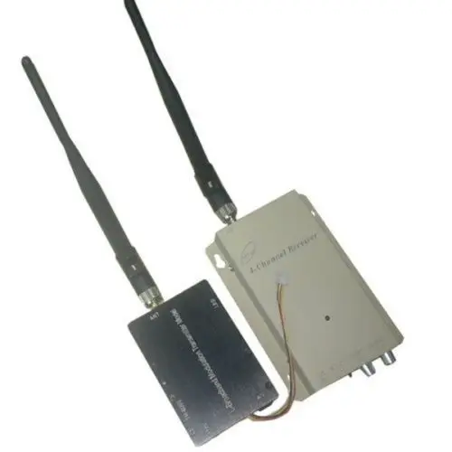 FPV 1 2G 5W 5000MW CCTV аудио видеокамера Изображение AV беспроводной передатчик приемник