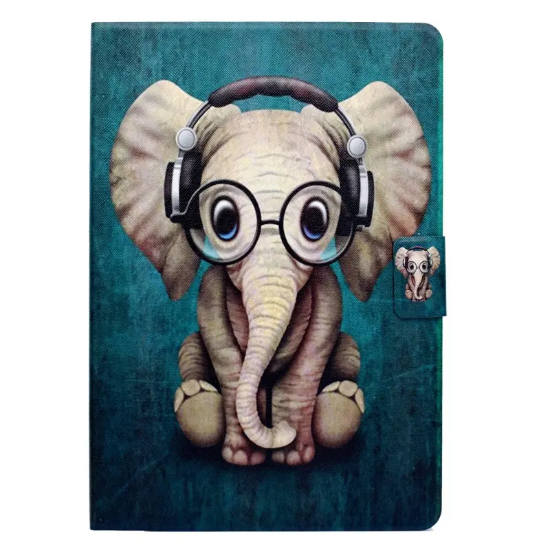 PU Leather Wallet Smart Case for Apple iPad Pro 10.5" 2017 Cover Tablet Accessory Stand Flip Unicorn Elephant Owls Hoesje Coque