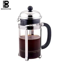 350 мл | 800 мл | 1200 мл портативный Френч-прессы кофейник ручной фильтр из нержавеющей стали стеклянная Кофеварка принадлежности для кофе цветочные чайники