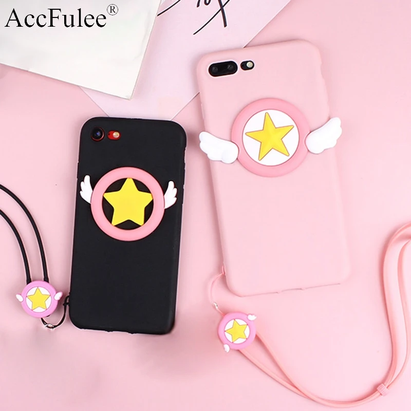 

Cartoon 3D Star Case For Meizu M3 mini M3S M5 M5S M6 M6S M8 Note U10 U20 15 Lite 16 Plus 16X X8 V8 Pro Angel Wing Soft TPU Cover