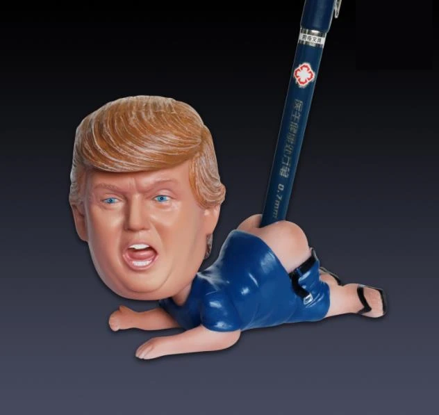 Забавная фигурка Дональда Трампа мягкая кукла игрушка шутка голова из смолы