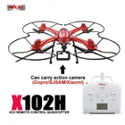 Save 4.2 on MJX X102H Big RC Drone Resistance To Fall RC Quadcopter RC Helicopter 2.4G 4CH Drones 6Axis Helicoptero Can Carry WiFi HD Camera