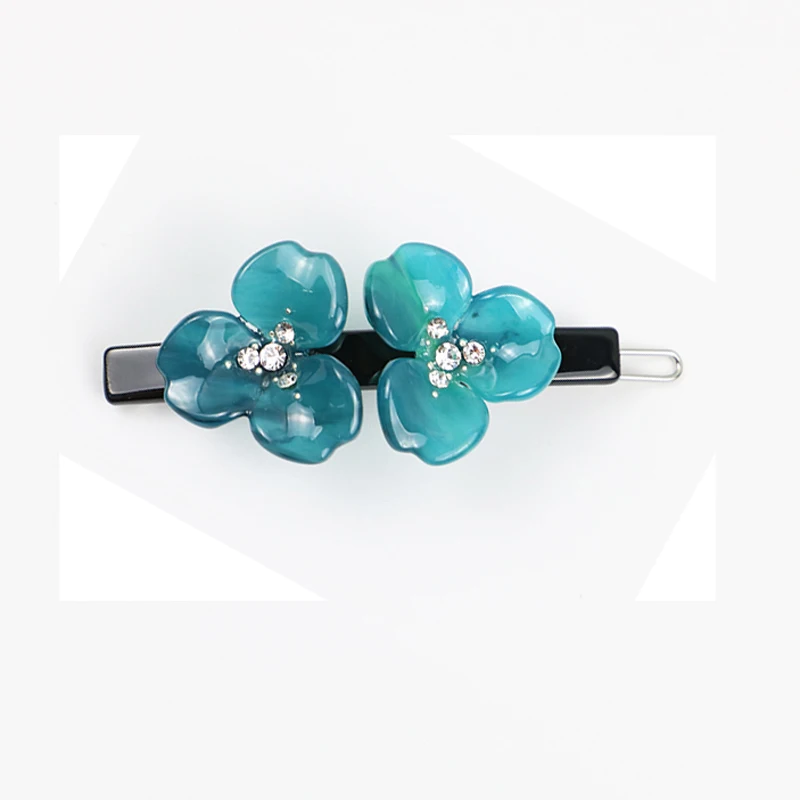 

Flower Hairgrips For Girls Women Hair Clips Hair Accessories Frog Buckle French Hair Barrettes Hair pins Decoration Headwear