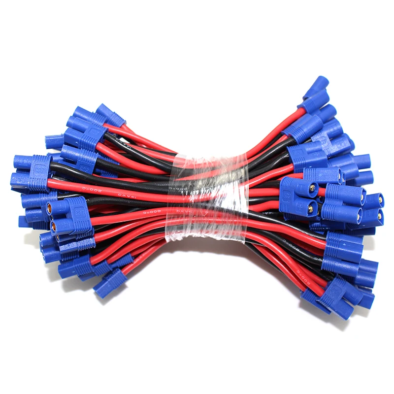 

10pcs EC3 male and female connector with 14AWG 120MM silicone cable