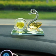 Автомобильный орнамент кристалл лебедь духи сиденье ароматизатор инструмент для отделки авто украшение приборной панели интерьера без духов автостайлинг