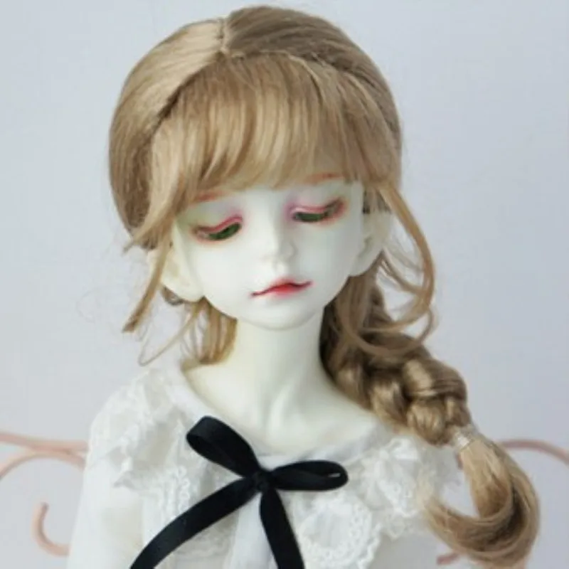 3 BJD парик Синтетический мохер один хвост-dd sd10 sd sd16